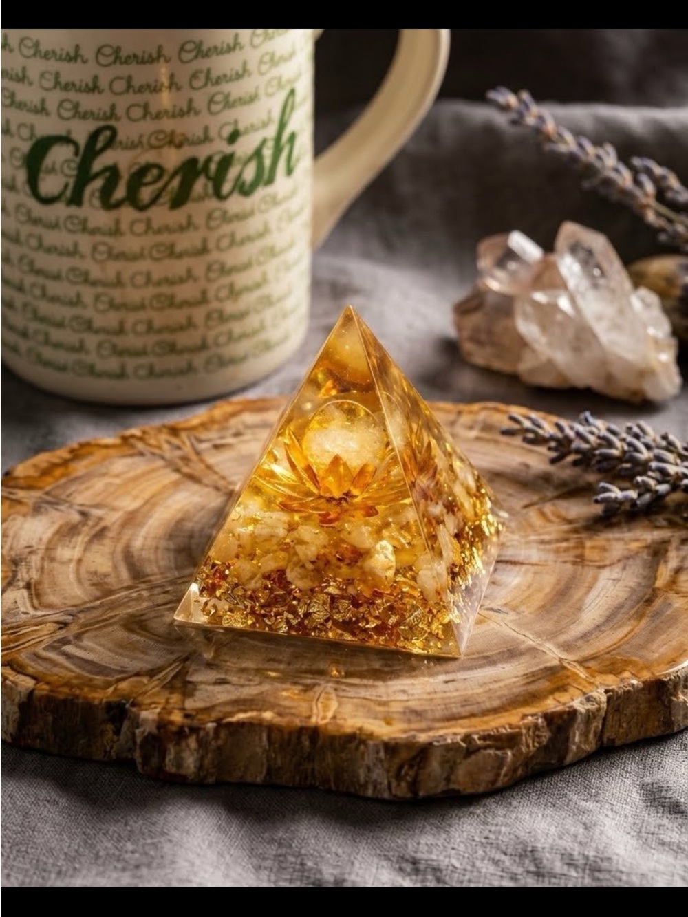 Orgone Pyramid Crystal Decor